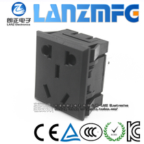 LANZMFG langzheng LZ-F-T9 new national standard five-hole snap-button socket environmental protection flame retardant Belt Certification