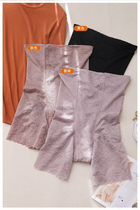 Dayus store 2021 summer anti-crimping thin hip pants lace thin liquid lycra belly pants body pants