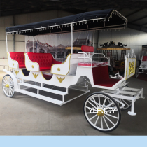 Classic retro sightseeing carriage club Scenic Hotel exhibition European wedding props model can be changed to electric