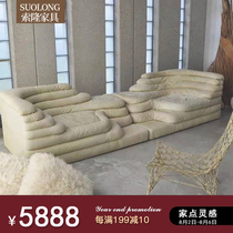 Middle-aged furniture designer terraced sofa hilly sofa soft installation props Photography base ornaments