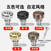 Password turntongue lock extended furniture drawer lock lock lock lock lock lock lock lock lock hole 19mm