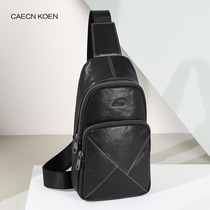 CAECN KOEN mens backpack shoulder shoulder bag leather chest Bag Mens Tide brand 2020 new fashion big mens bag