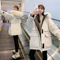 Pregnant women down cotton clothing Winter late pregnancy winter long coat 2021 autumn and winter new cotton padded jacket winter
