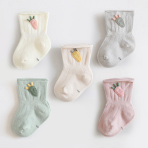 Baby socks spring and autumn cotton boneless 0-12 month new children born in autumn and winter one-year-old baby tube