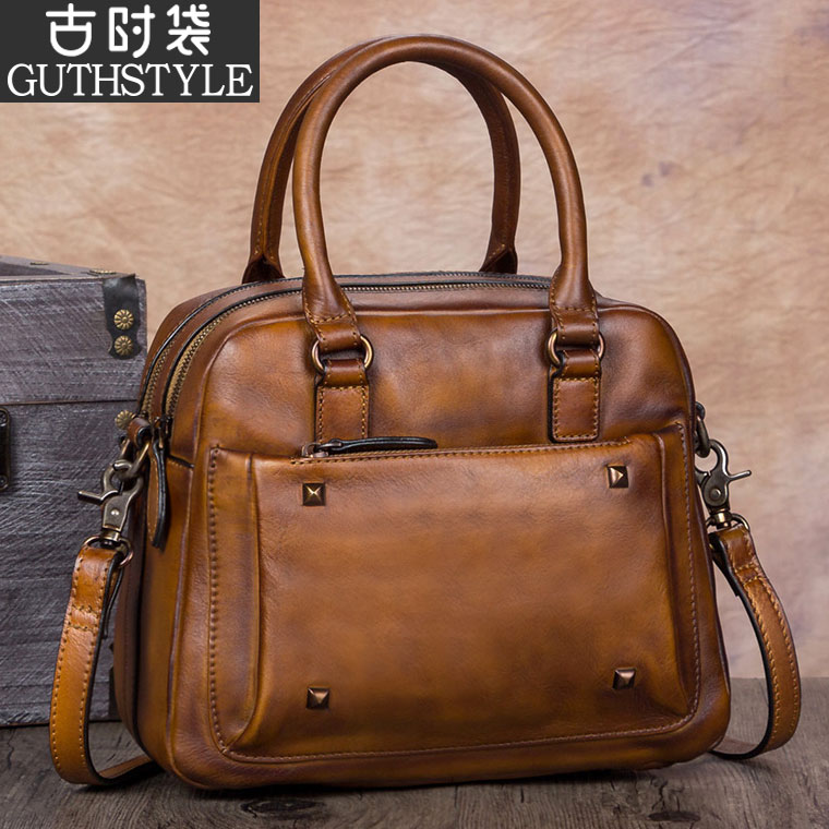 Handmade leather bags, leather bags, ladies'bags, ladies' shoulder bags, ladies'handbags, new style in 2019