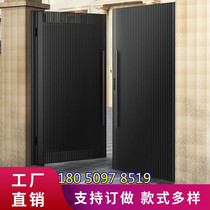  Wrought iron villa courtyard wall gate School bed and breakfast community Garden yard entrance door single open double open child and mother door