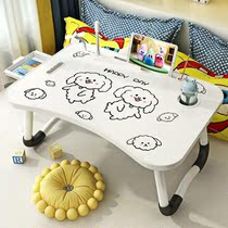 Bed computer lazy table bed dormitory students upper desk foldable small table cartoon cute table Board