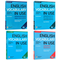 English Vocabulary in Use All 4 books color paper send audio