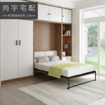Invisible bed Folding bed Forward rollover bed Flip bed Wall hidden bed Multifunctional bed bookcase wardrobe one-piece customization
