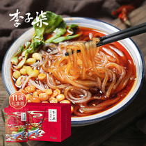 Li Zi Qi potato You play hot and sour pink potato powder Sichuan Vermicelli rice noodles bagged instant noodles Instant food 252g*11 bags