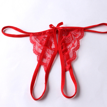 80-160 catty of flirty lingerie sexy pick a teasing lace open-up dpants women seductive underpants T-pants big code