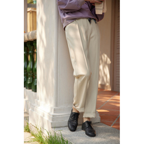 solighter temperament high waist thin pants 2021 early spring new retro loose casual tapered trousers women