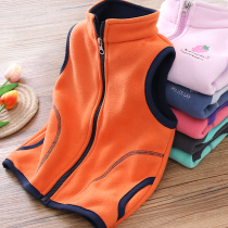 Childrens waistcoat boys girls shaking-down waistcoat outside wearing a baby CUHK child plus suede waistcoat Shoulder-Shoulder Autumn Winter