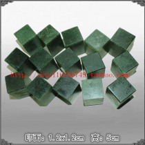1 2x1 2x5cm Dandong Green Shoushan Mountain Stone frozen stone gold stone seal engraving hard pen calligraphy and painting seal Yaan Green