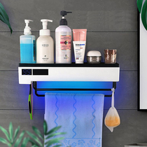 Smart Towel Rack Home Containing Shelf Free to punch toilet UV disinfection towel bar Bathroom Shelf