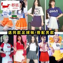 Stars with the same cheerleading class uniform aerobics performance female group Student Sports Meeting opening performance costumes