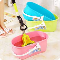 Plastic thickened rectangular portable water storage bucket Large household mop foot bath bucket Plastic bucket Small square bucket Laundry bucket