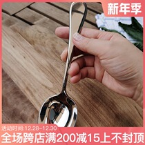 Michael Kitchen 304 Stainless Steel Drinking Soup Deep Spoon Rice Noodles Spoon Birds Nest Spoon Small Soup