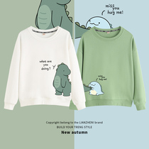 Small dinosaur vegemon children girl girl long sleeve spring autumn clothes boy brother-in-law dress brother and sister dress foreign air cover headless blouse