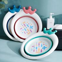 Newborn baby washbasin foldable three-piece set for children special baby to wash buttocks small basin home dormitory 3