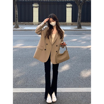 Small suit jacket ladies spring autumn 2022 new Korean version Leisure loose High sense blouses Fried Street Little West Suit Early Spring