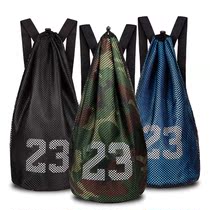 Basketball bag ball bag student portable training bag multifunctional backpack storage bag badminton racket football Net pocket