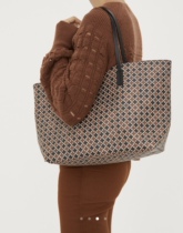 Small CrowdBMB Classic Four-leaf shopping bag Hand single shoulder tote bag