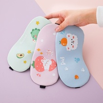 Eye mask summer ice pack cold sleep shade thin breathable Japanese childrens eye mask girl cute cartoon