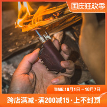 Reforged SOTO small lighter leather leather case handmade leather custom retro igniter accessories