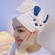 Headscarf womens bag head absorbent dry hair cap 2021 New Net red cute super quick-drying thick wrap headscarf wipe hair