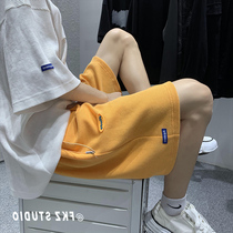 Sports shorts children 2021 New Tide ins thin high waisted loose straight slim casual wide leg pants