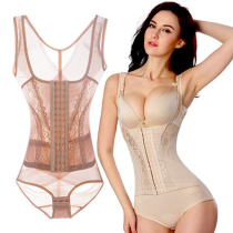 Tingmei-reinforced thin plastic body one-piece suit for postpartum collection of abdominal corset waist collection of belly bunches and body-body sculptures