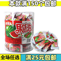 After 80 casual snacks small bald head jelly Watermelon Bubble Gum independent packaging barrel shot 150