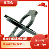 Black plastic folding pipe shelf Plastic pipe display stand Single-seat vertical pipe portable rack seat large