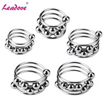 5 Size Stainless Steel Thick Metal Cock Ring Penis Ring with