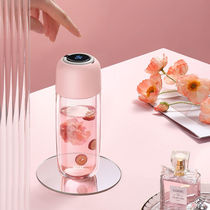 Glass Japanese home ladies double insulation transparent portable tea cup advanced sense exquisite office Cup