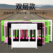 Stall handling supermarket four-wheeler display folding clothing store truck promotion table shop stall wheel pile head