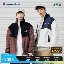Champion Champion Official Autumn Winter Early Spring Fleece Warm Plus Pile Thick Jacket Jacket Mens and Womens Loose