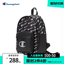 Champion Champion backpack official website 2021 new autumn men and women couples full printed logo travel backpack tide