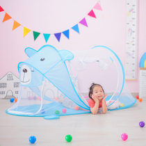 Children cartoon tent game house free outing indoor baby indoor female Boy folding mosquito net ocean ball pool