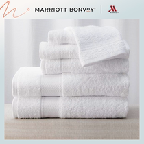 Marriott hotel towel towel towel towel combination five-star hotel cotton white thick absorbent machine washable