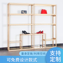 Shoe store Shoe rack display stand Floor-standing free combination display case Bag display stand Childrens shoes store display stand
