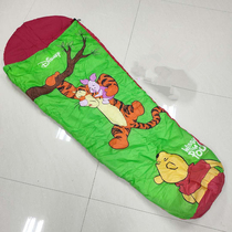 Defective foreign trade Disney outdoor camping spring and autumn cartoon childrens lunch break anti-kicking tent mommy sleeping bag