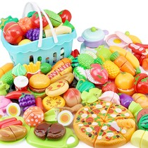 Childrens Play House toy girl kitchen cut vegetable pizza Chile fruit toy set Boy cake Chile