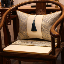 New Chinese seat cushion classical solid wood mahogany furniture cushion ring chair Tai master chair tea table chair wooden bench non-slip cushion