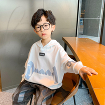 Childrens clothing boys Autumn New 2021 foreign style Korean pullover long sleeve sweater boy autumn thin coat tide