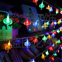 Warm lanterns lucky characters colorful lights colorful lights festivals living rooms Chinese knots New Year decorative lights room