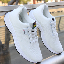 Hong Kong Tide Cards Small White Shoes Mens Shoes 2022 Summer New Soft Bottom Casual Sports White Breathable Deodorant Net Face Shoes