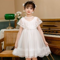 Girls dress summer dress 2021 new childrens foreign style puffy mesh skirt net red summer girl princess dress