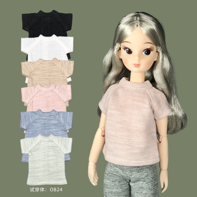 taobao agent Blythe small cloth azone liccaob24 22 doll can wear T -shirt short -sleeved bottoming shirt